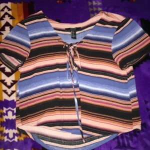 Loose fitting crop top